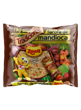 Farofa Mand 1kg Zaeli. Tradicional