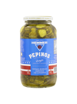 Pepino Conserva 440g Hemmer Rodelas Agridoce
