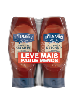 Catchup Hellmanns 380g C/2 Pack Squeeze